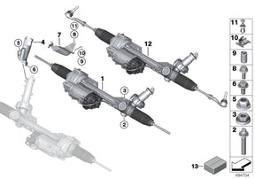 BMW 32106891974 reparatieset stuurhuis – F20 F21 F22 F30 F31 F32 F33 F36 X1 X3 X4